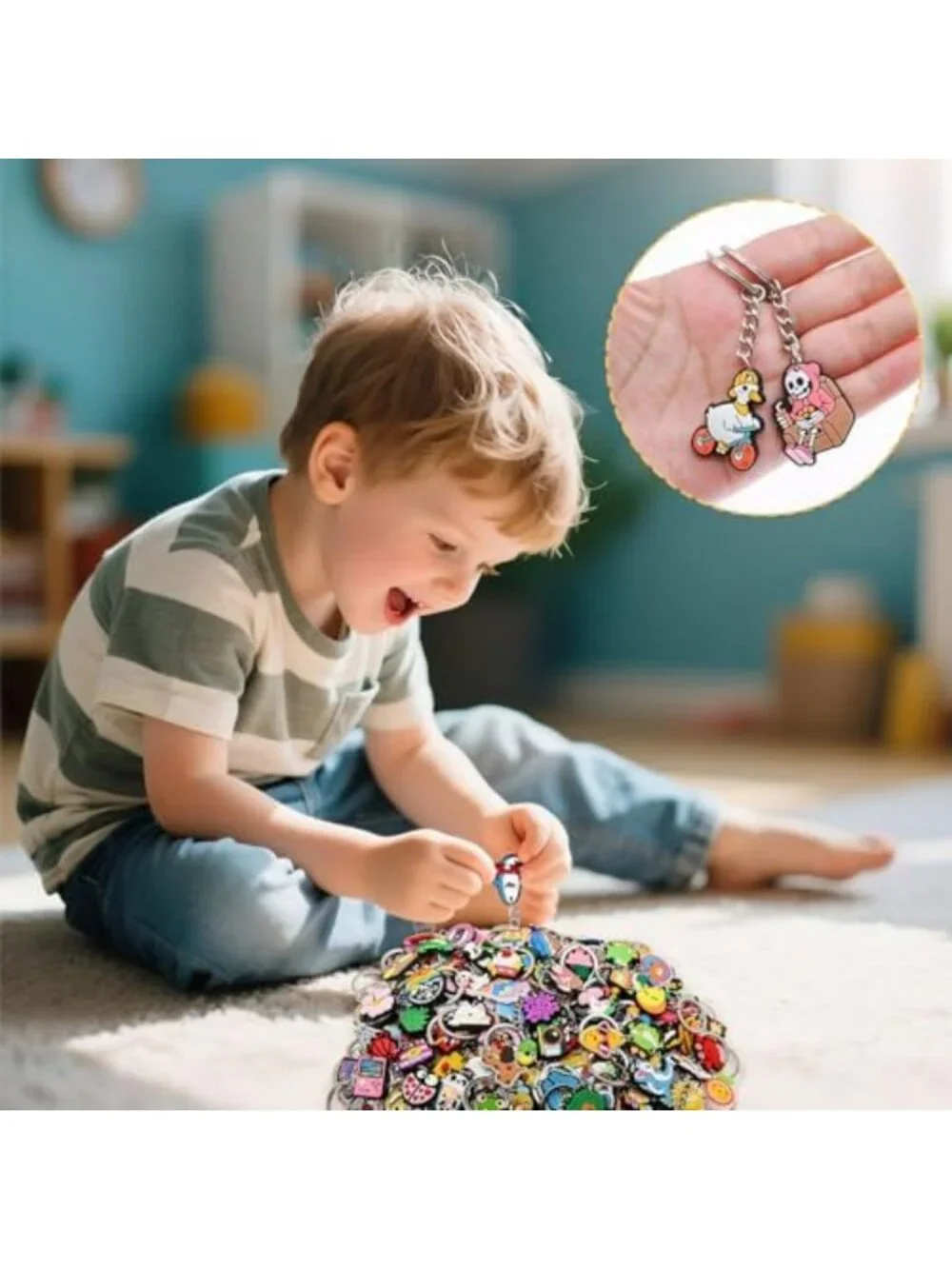 30-200P Cute Backpack Keychains | Charms & Bag Accessories | Random Key Rings